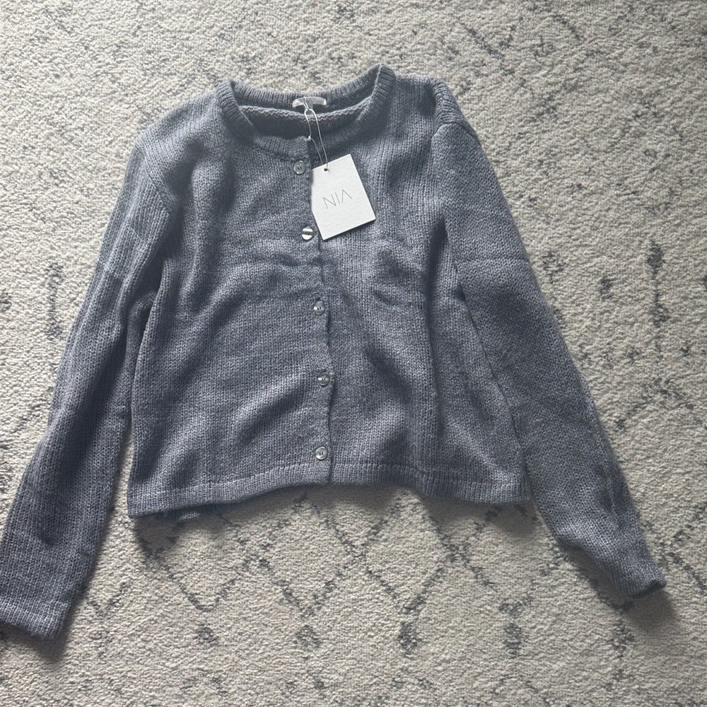 Women's Classic Gray Cardigan